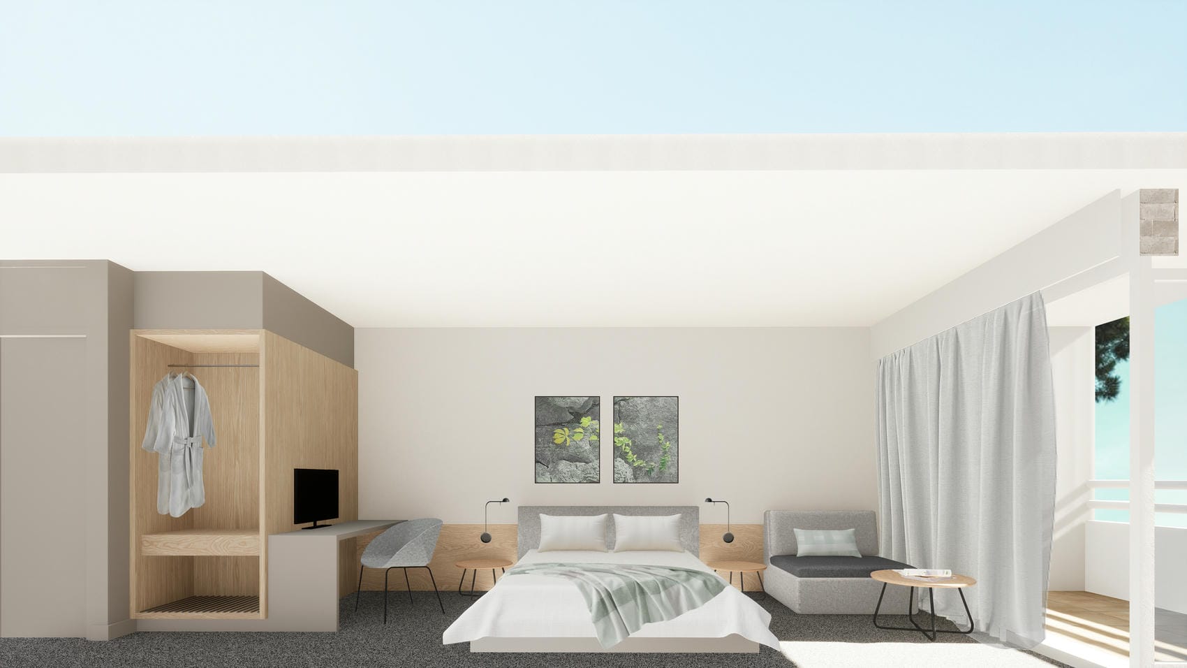Hotel Issa, projekt interijera, 3D vizualizacija