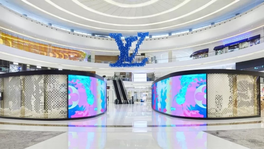 Pop up reklama Luis Vuitton