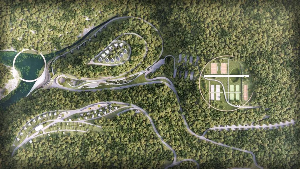 Situacija budućeg turističkog naselja u Gorskom kotaru