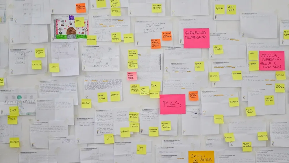 Škola gradi školu, zid prijedloga, Glazbena škola u Varaždinu