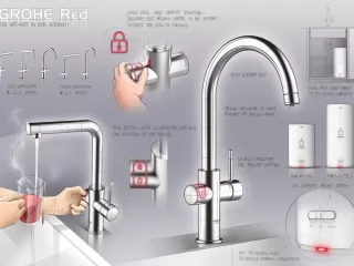 Grohe red, vruća voda