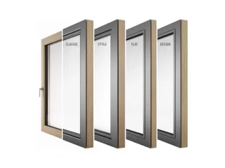 Prozor drvo aluminijski okvir, lokve