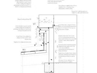 Detalj spoja krova i zida