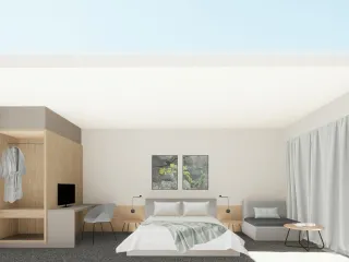 Hotel Issa, projekt interijera, 3D vizualizacija