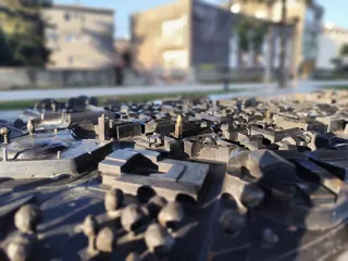 interaktivna skulpturalna maketa zadarske povijesne jezgre 