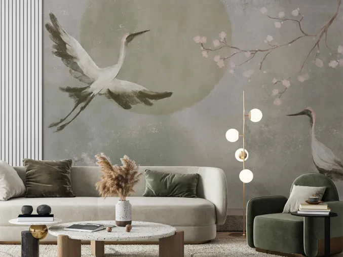 fototapeta Dance of Cranes