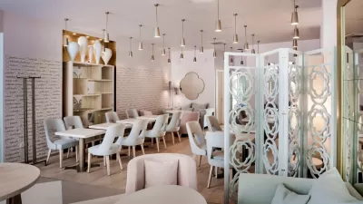 Detalji dizajna interijera Art kavane u Zadru