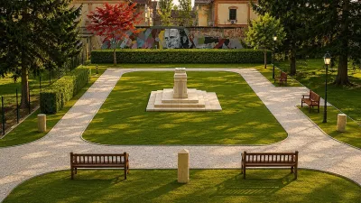 spomenik hrvatskim braniteljima u Dugoj Resi, natječajni rad