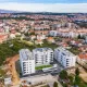Pogled iz zraka na zgrade 