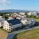 Stambene zgrade s kosim krovovima u Blatu